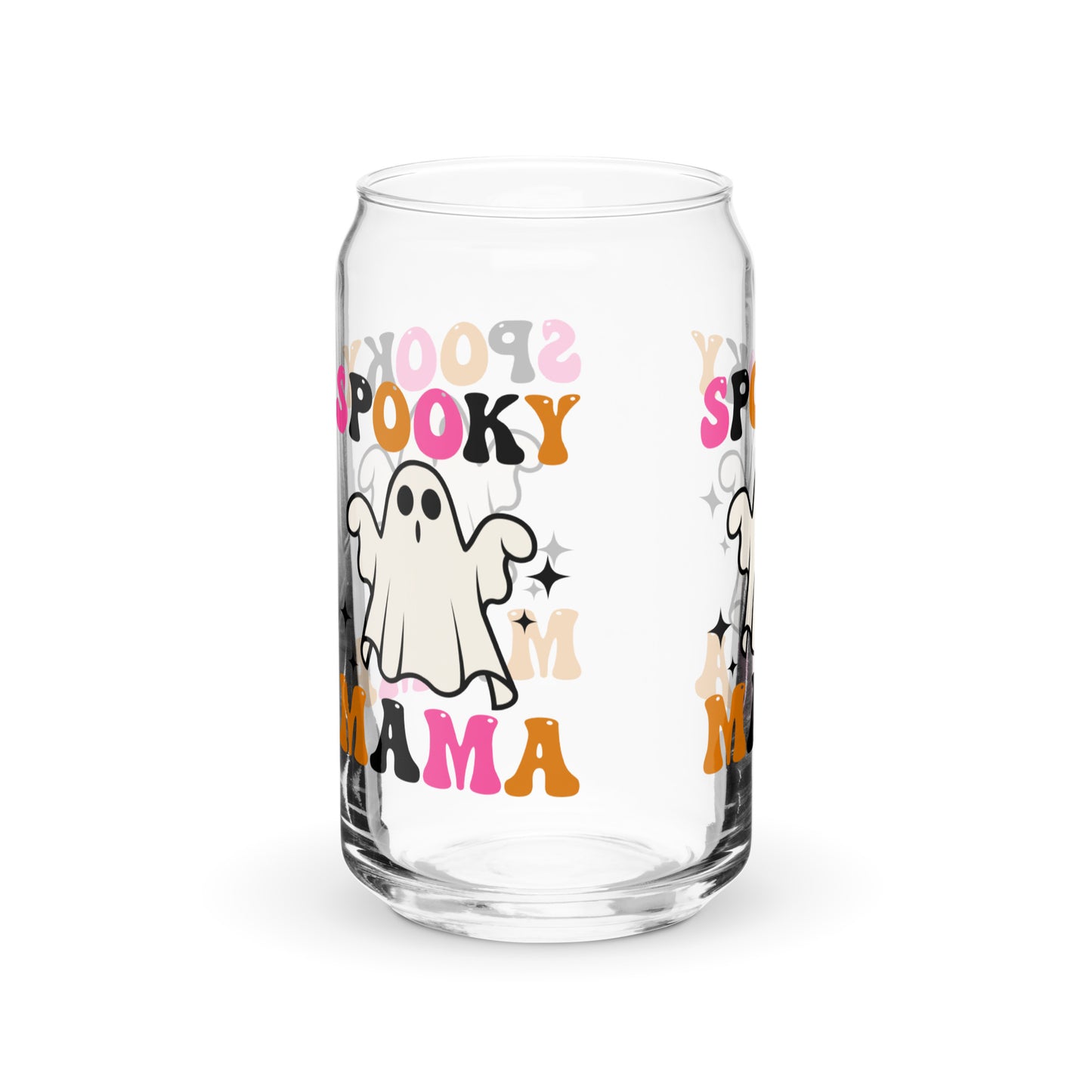 Cute Spooky Mama Can-shaped glass
